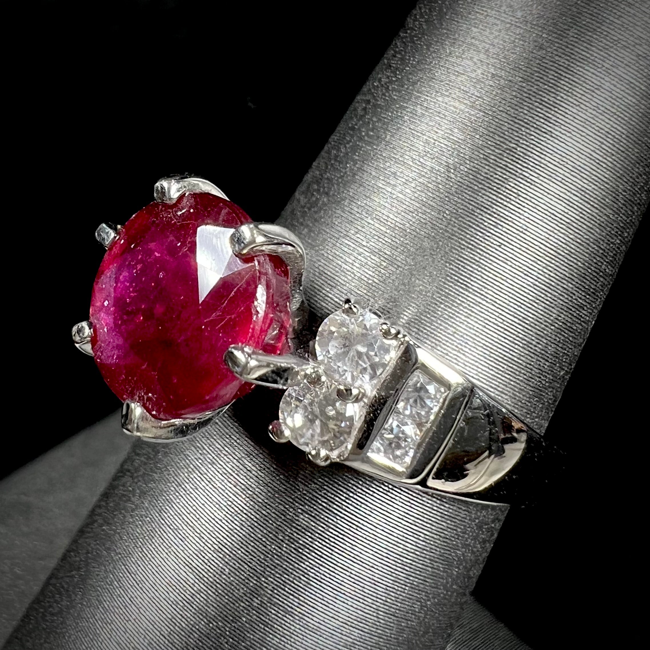 Ruby and deals zircon ring