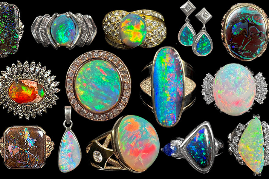 Blue Opal Necklace - The Silver Shop of Bath