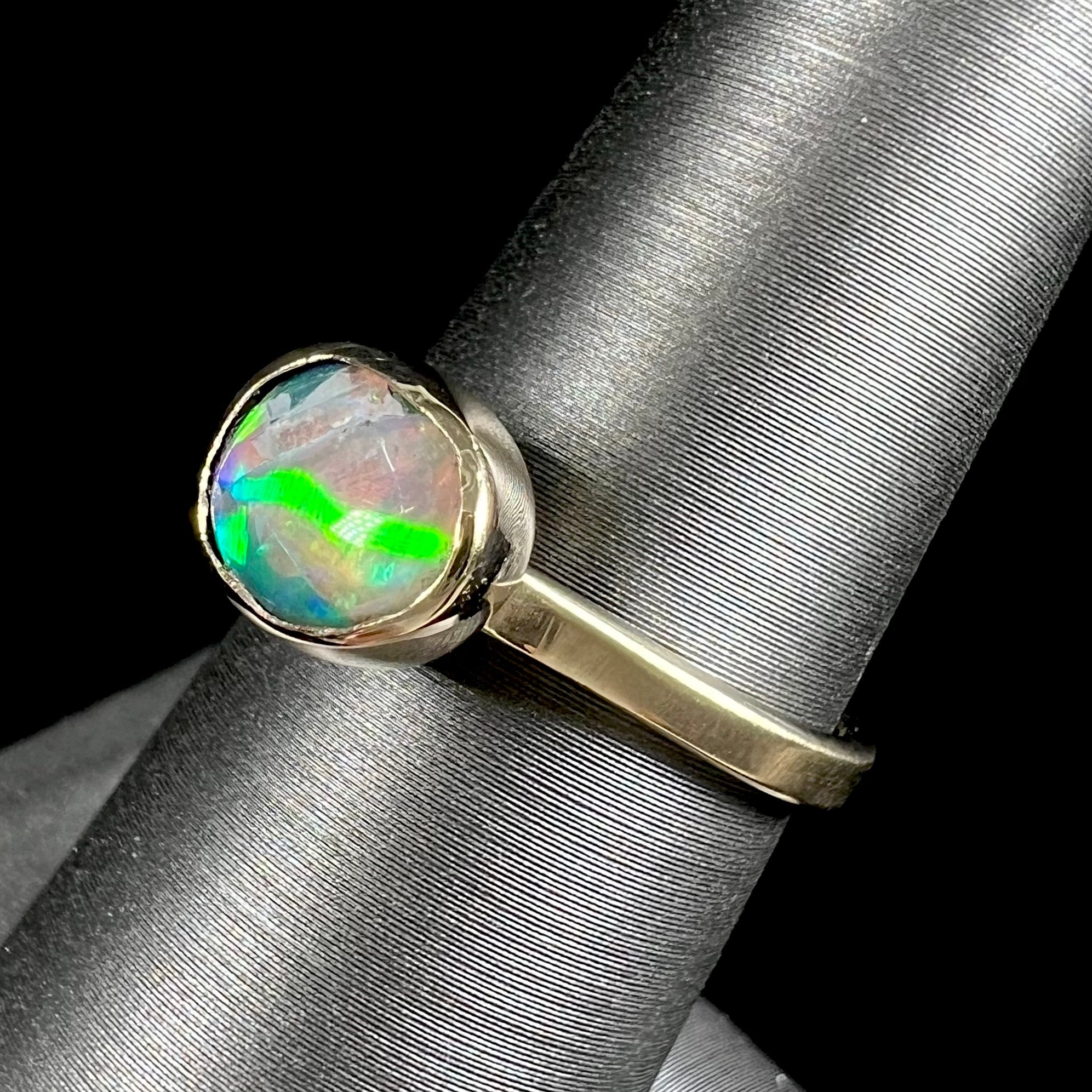 2.50ct Natural Cat's Eye Opal Ring in 14kt Gold | Burton's – Burton's Gems  and Opals