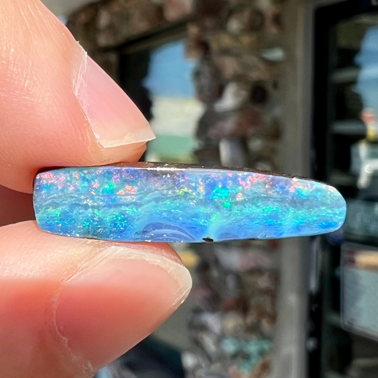 7.67ct Bull's Creek Boulder Opal | #E180 | "The Rainbow Collection"