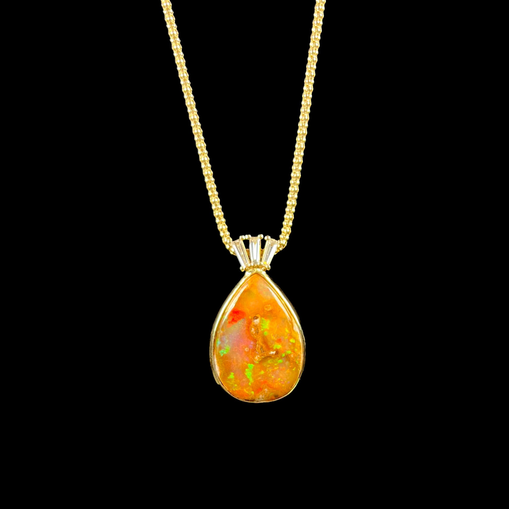 DOLPHIN Fire Opal Green/Red/Gold Pendant Rare Mexican Natural Untreated Genuine store Earth Mined October Birthstone Solid 925ss. Pendent P2015