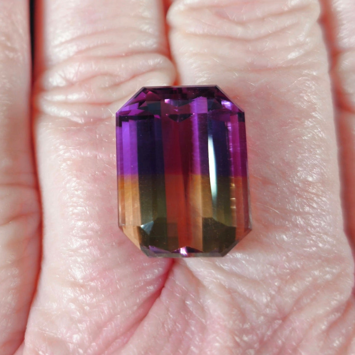 18.66ct Ametrine, Emerald Cut | AA Color