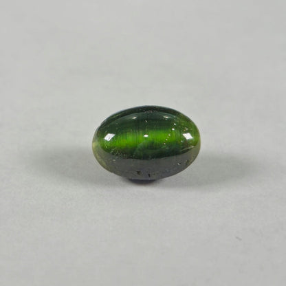 4.04ct Green Cat's Eye Tourmaline Cabochon