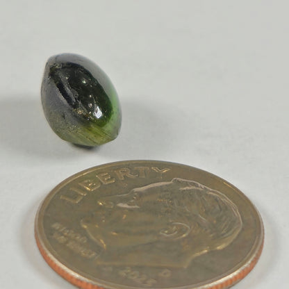 4.04ct Green Cat's Eye Tourmaline Cabochon