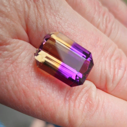 18.66ct Ametrine, Emerald Cut | AA Color