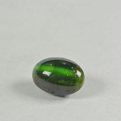 4.04ct Green Cat's Eye Tourmaline Cabochon