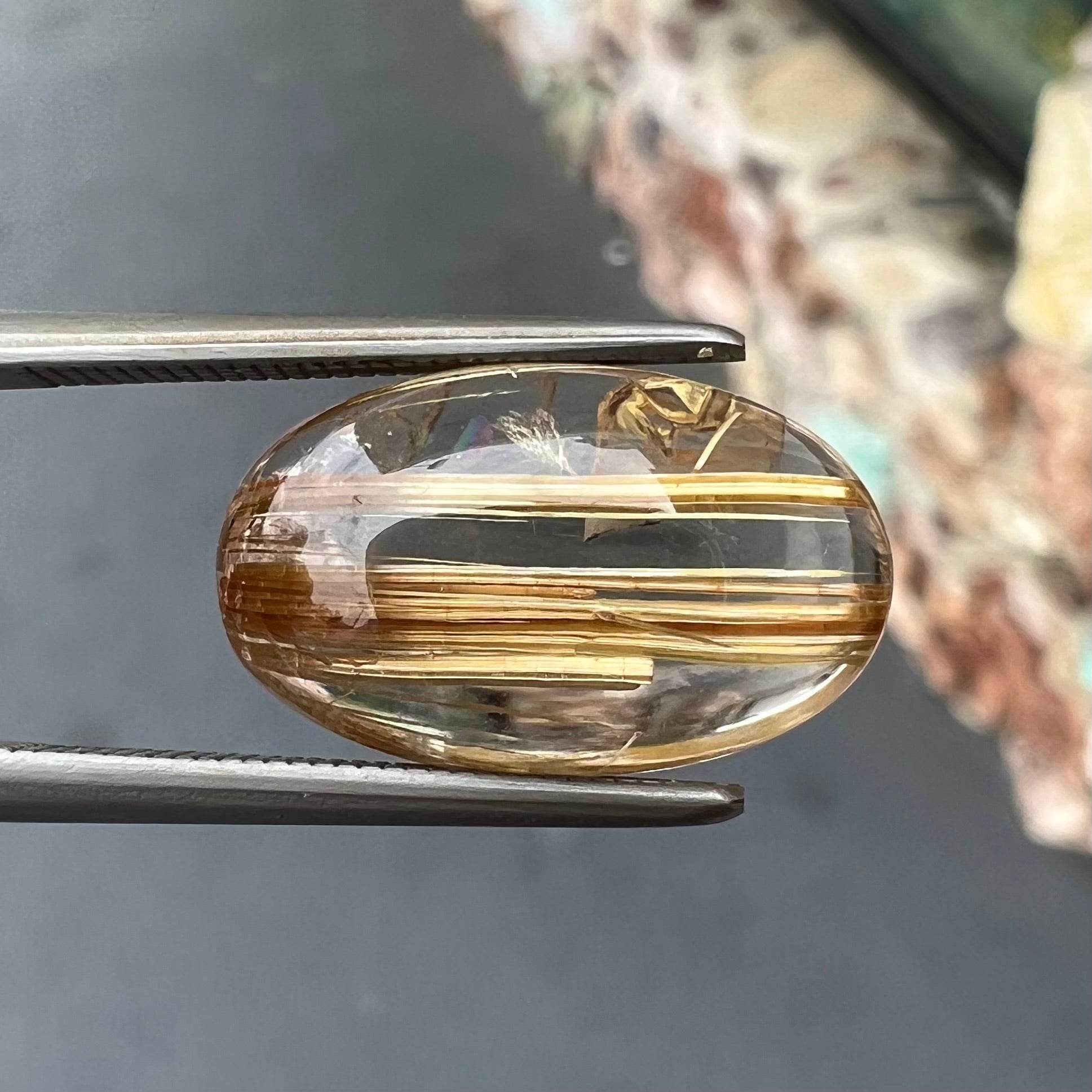 79 Carat Golden high quality Rutile Quartz Faceted / Golden Rutilated Quartz Cut Gemstone / For Jewelry / Oval Shape 33x23x17 MM. Loose Gemstone.