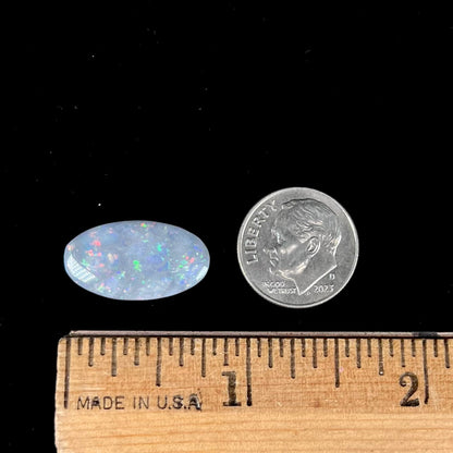 6.95ct Lightning Ridge Semi-Black Opal | #E91