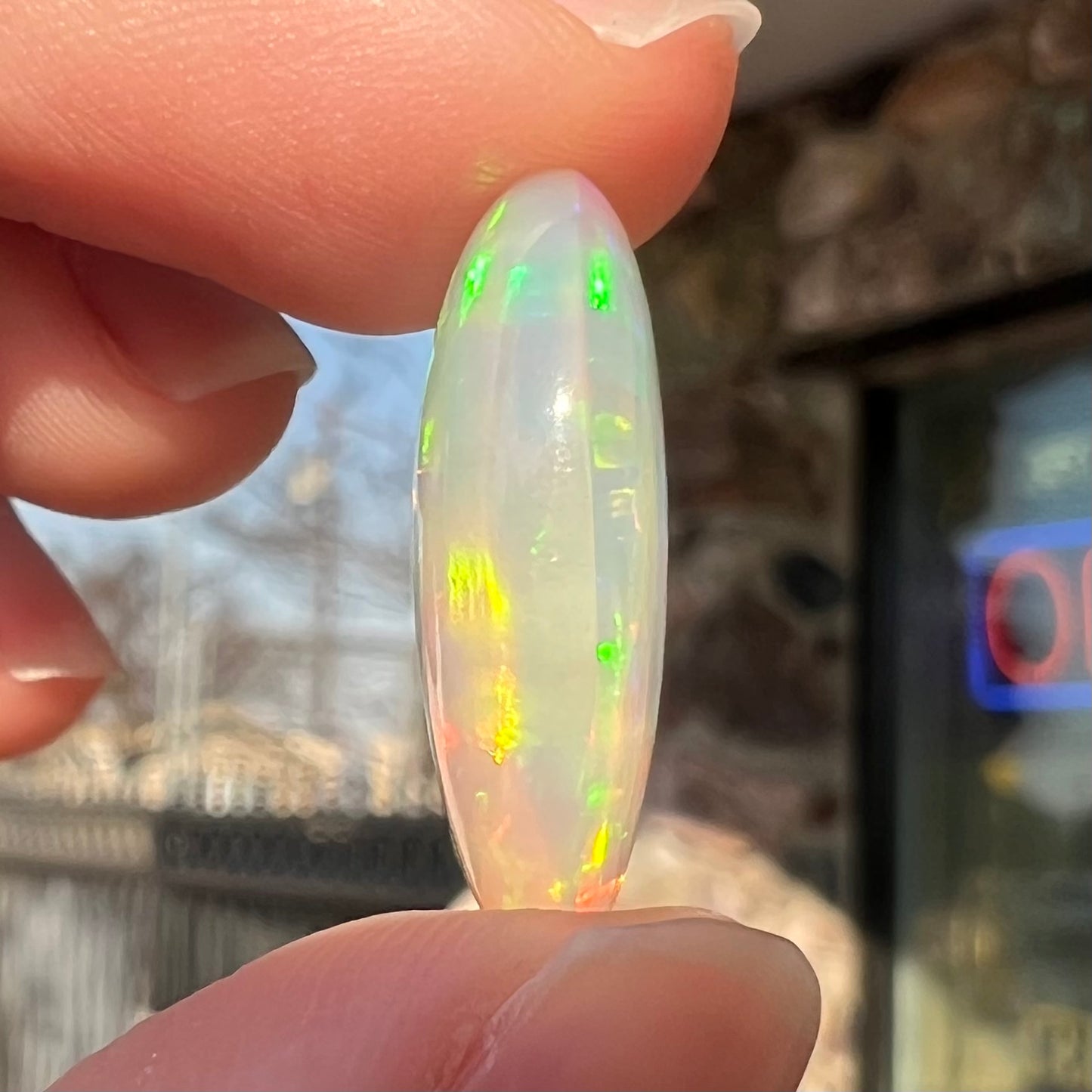 15.33ct Ethiopian Crystal Fire Opal | #E193