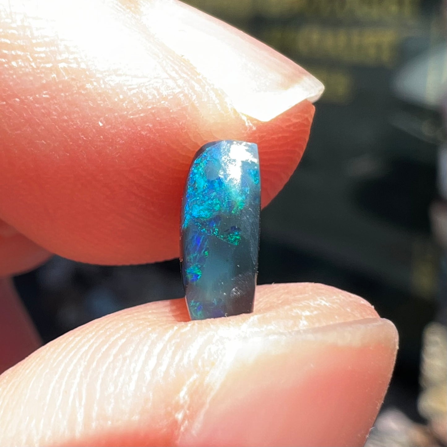 1.01ct Lightning Ridge Black Opal | #E70