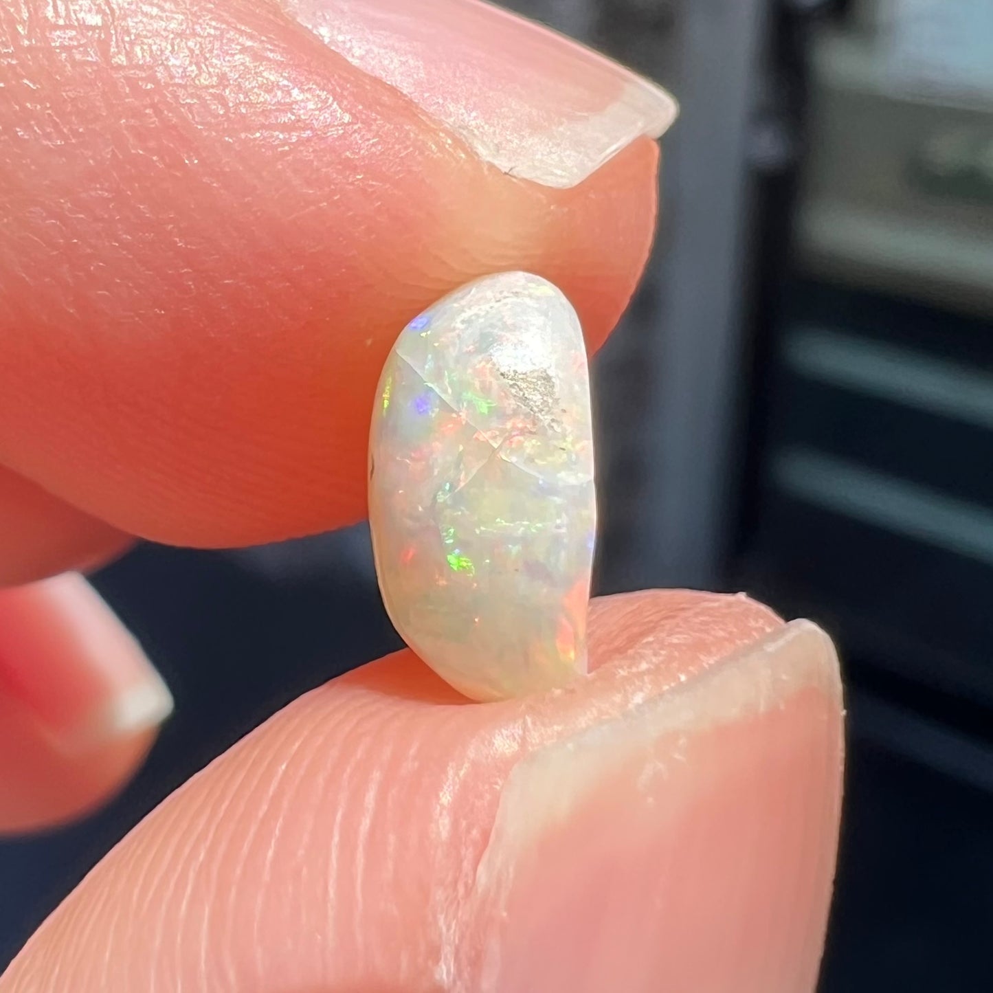 1.43ct Coober Pedy White Opal, crazed | #E73