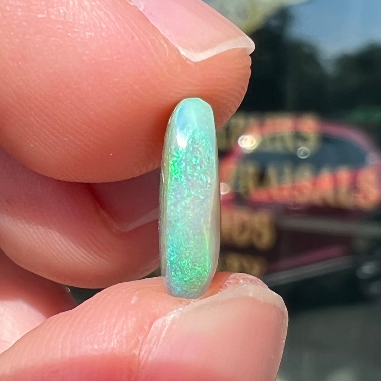 2.40ct Lightning Ridge Semi-Crystal Opal | #E112