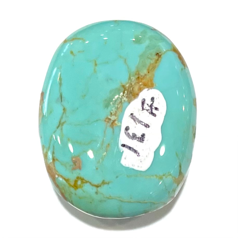 Rustic Earth Medium Royston Oval Turquoise | Loose Gemstone | fashion Handmade | Boho | Rare | 34x23x6mm | 42 carats