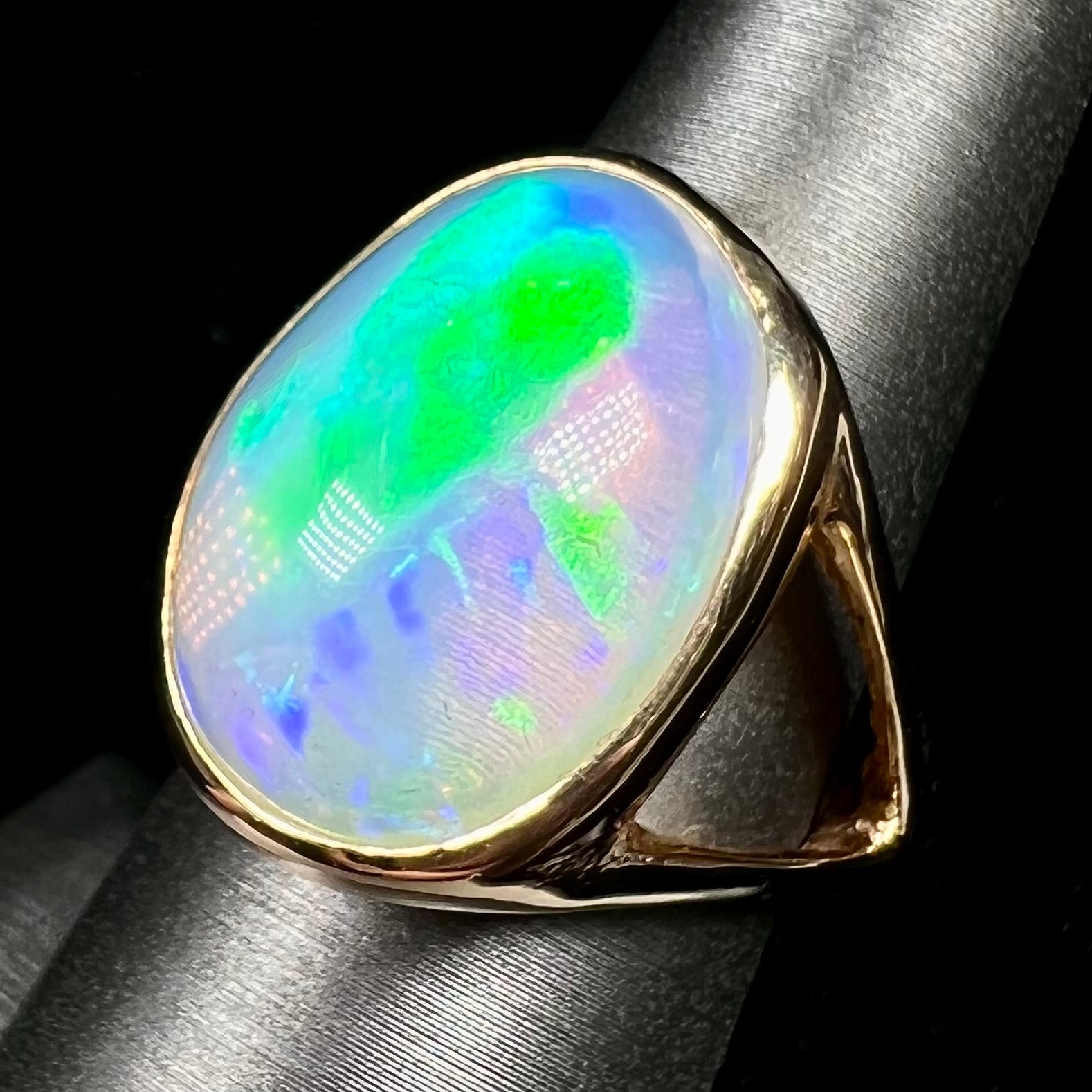 Queen Kimbaly | 16.83ct Magdalena Jelly Opal Solitaire Ring