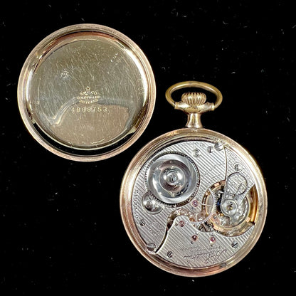 A gold filled, railroad grade pocket watch with an Illinois face and an A. Lincoln movement.