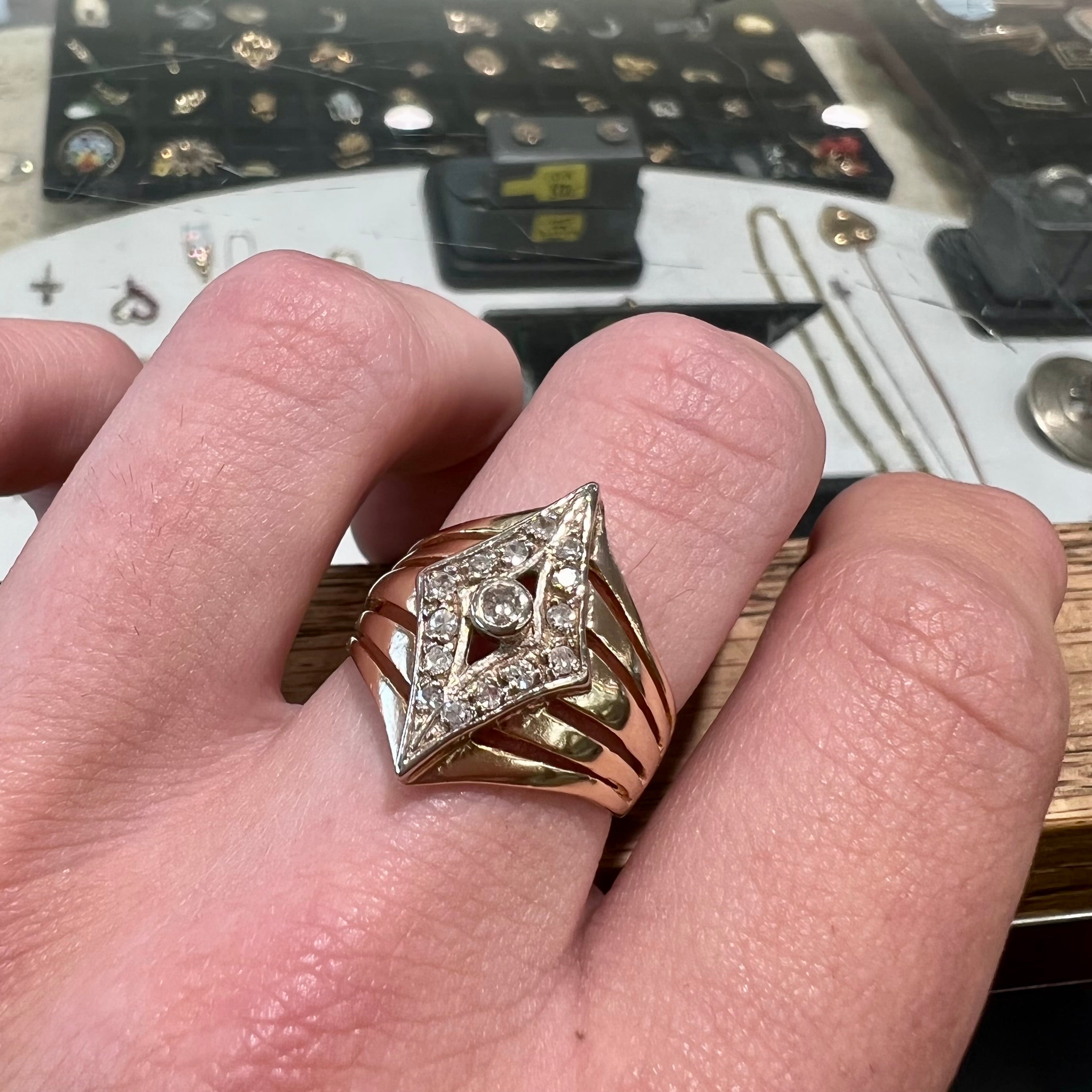 Estate on sale diamond ring