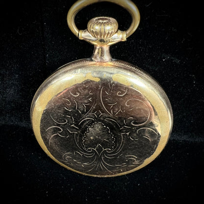 A gold filled, railroad grade pocket watch with an Illinois face and an A. Lincoln movement.