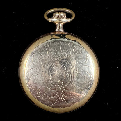 A gold filled, railroad grade pocket watch with an Illinois face and an A. Lincoln movement.