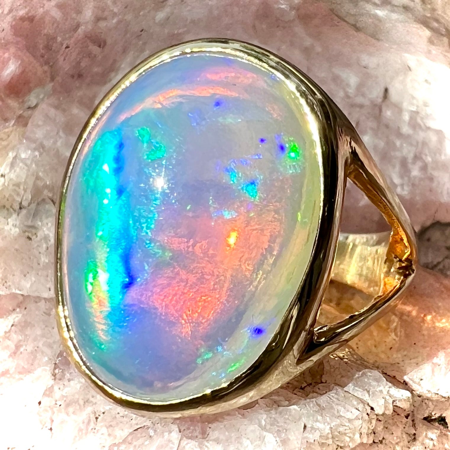 Queen Kimbaly | 16.83ct Magdalena Jelly Opal Solitaire Ring