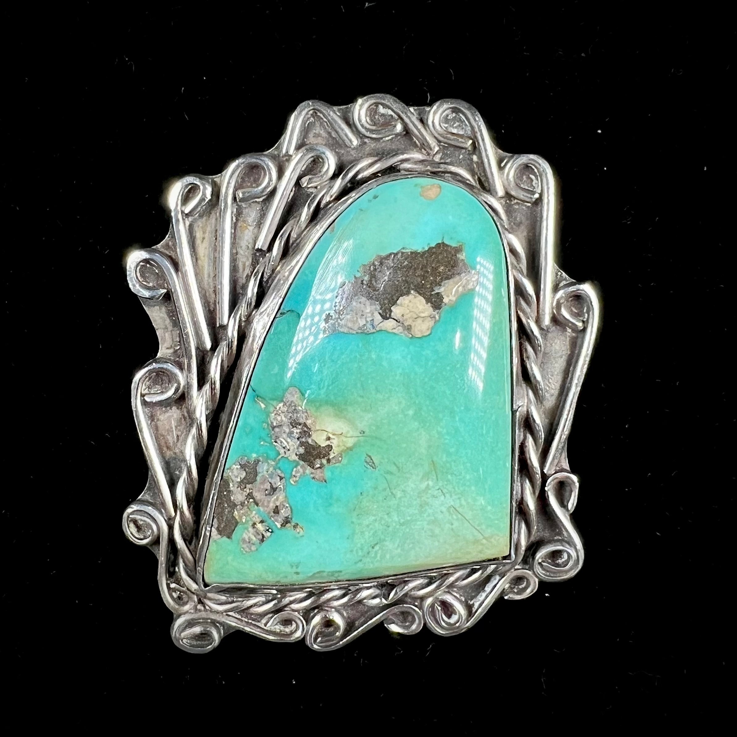 VINTAGE NATIVE hotsell TURQUOISE PENDANT & RING SET