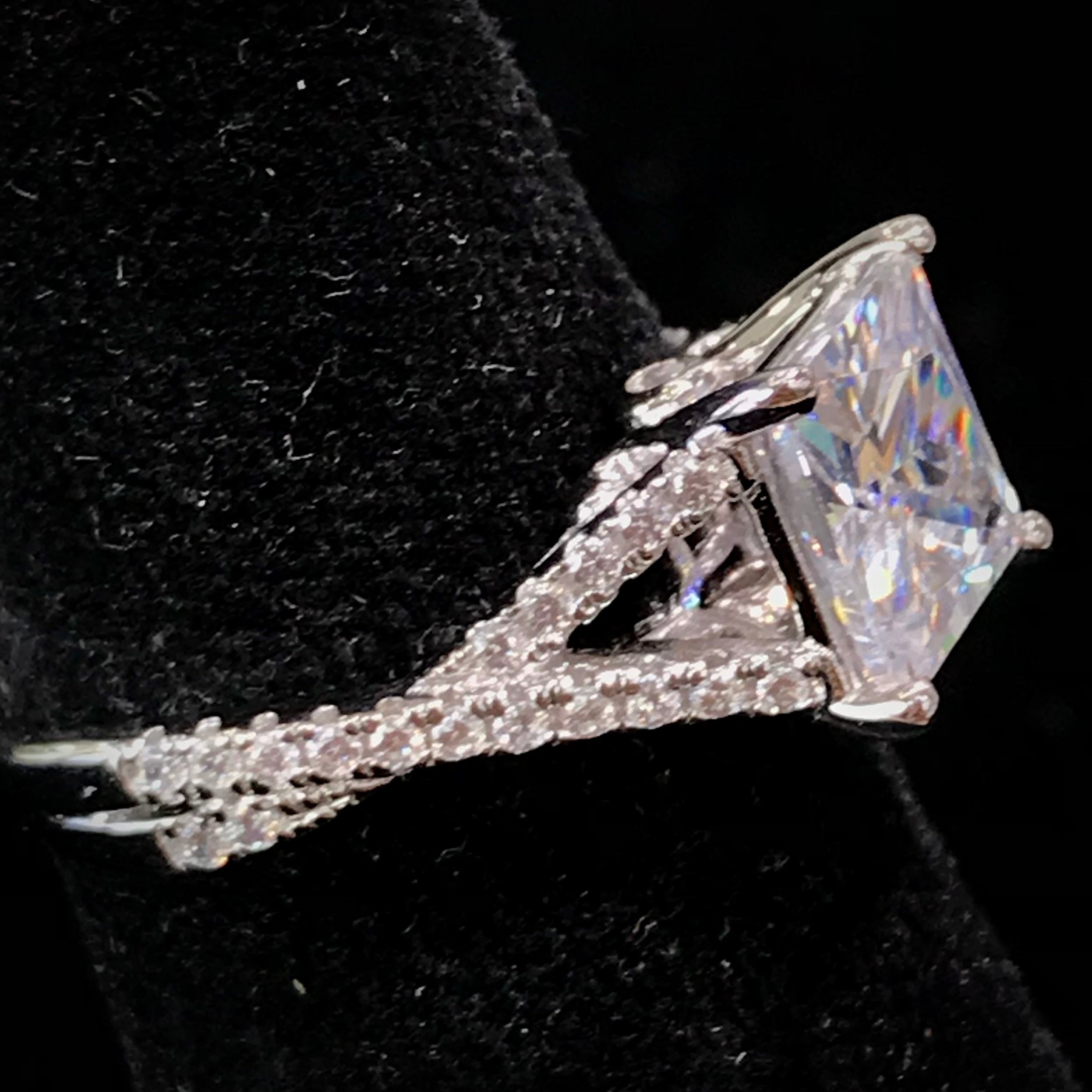 Cubic Princess Fashion Ring | Sterling Silver