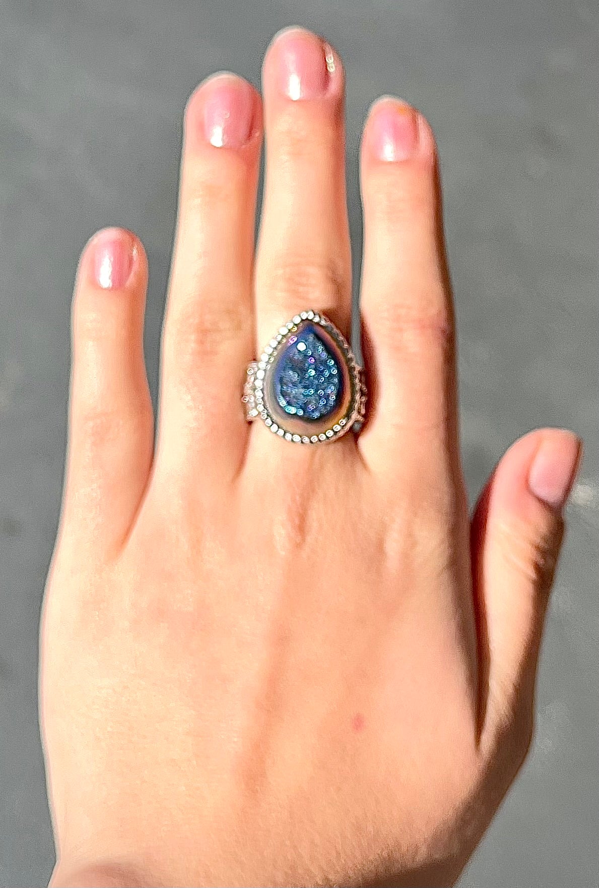 Druzy Quartz Ring | Sterling Silver