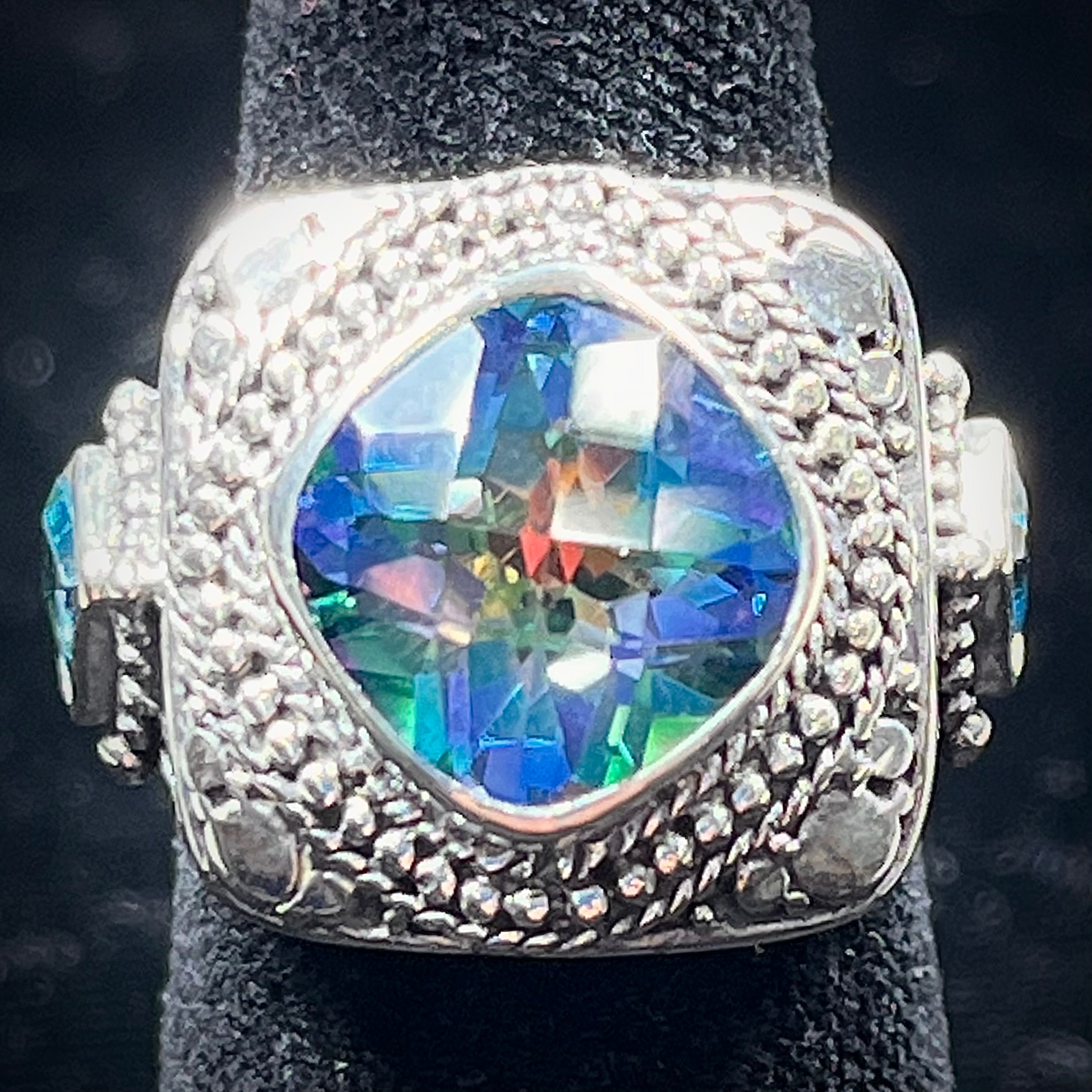 Synthetic Mystic Topaz Ring | Sterling Silver – Burton's Gems and