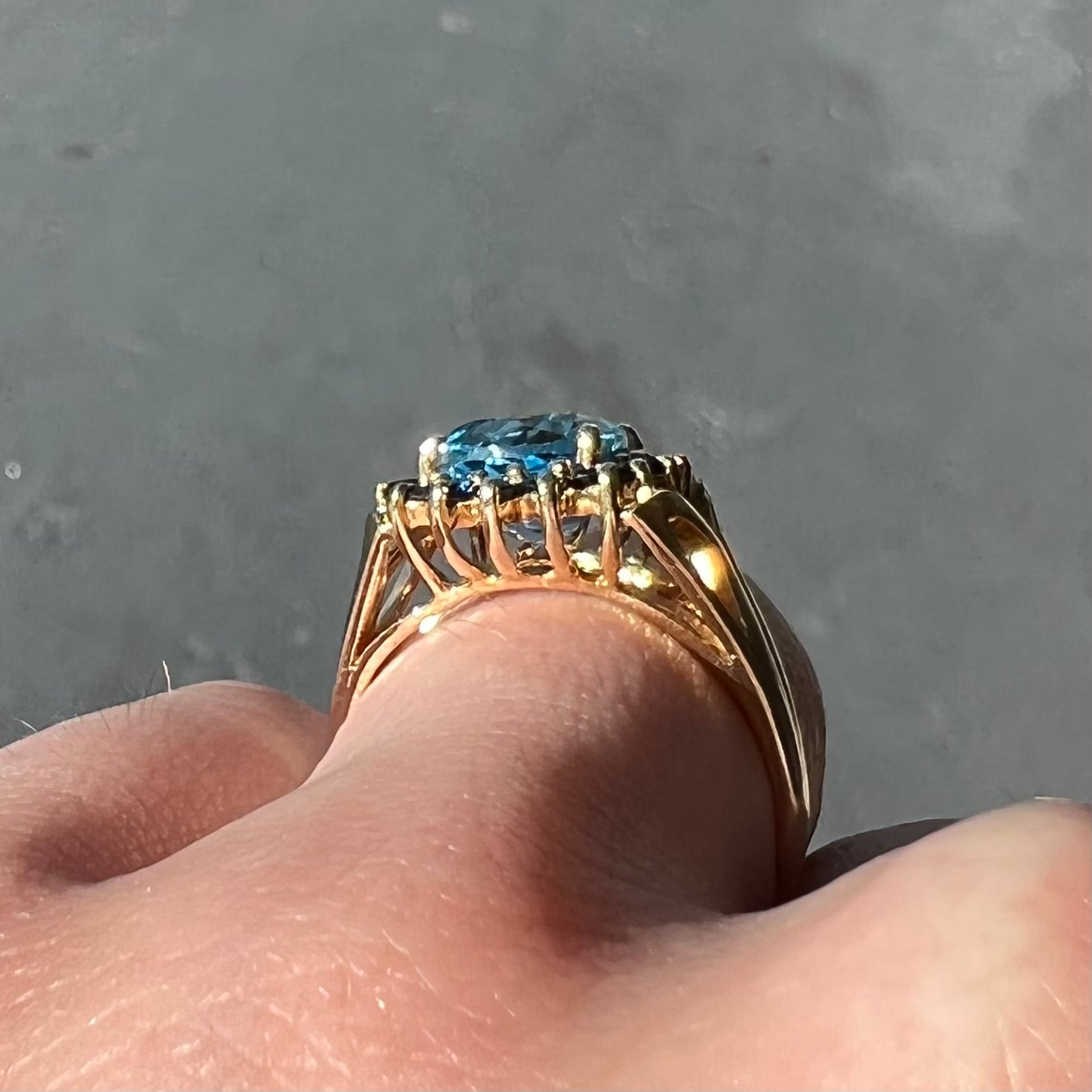 Qvc blue hot sale topaz rings