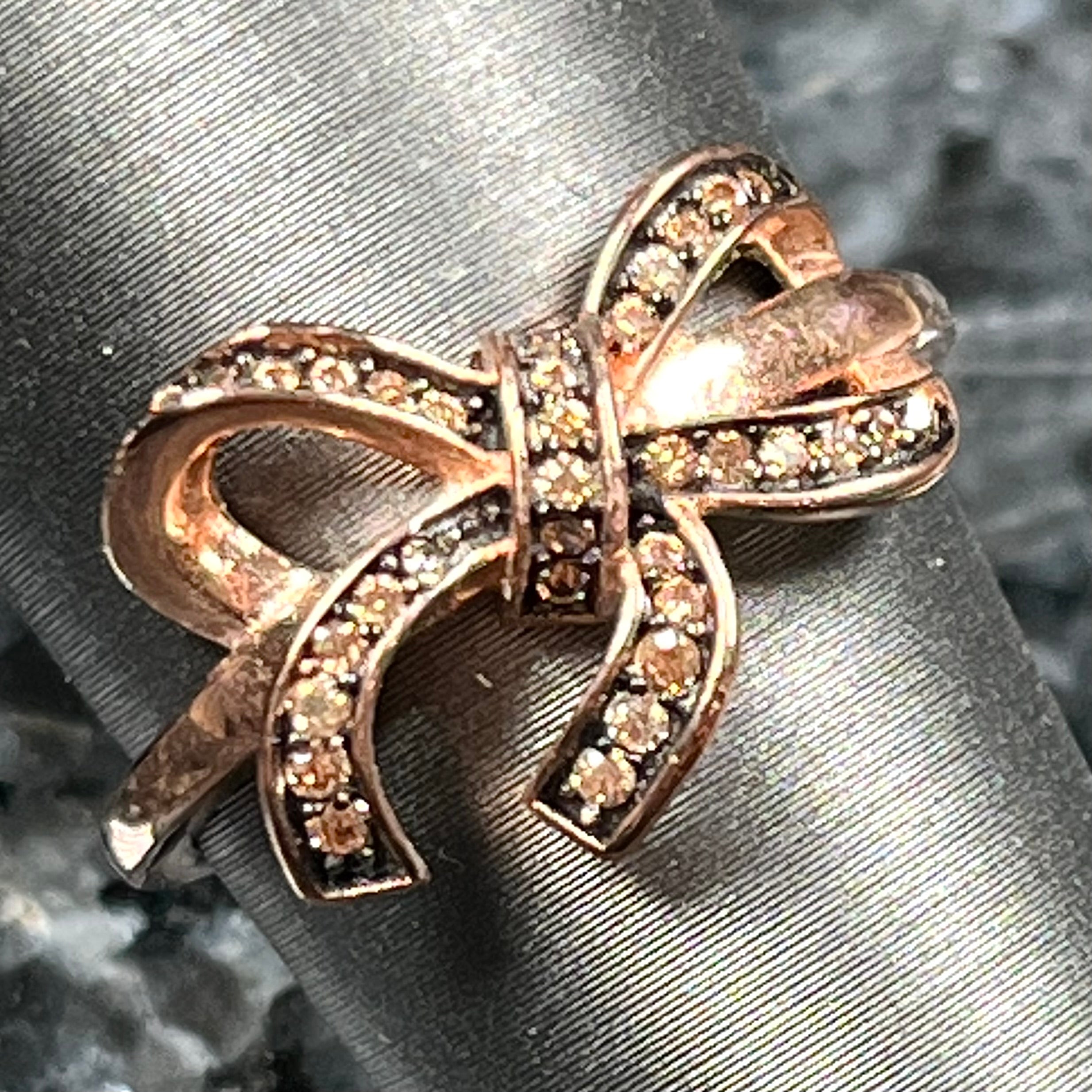 Pandora bow 2024 ring sale