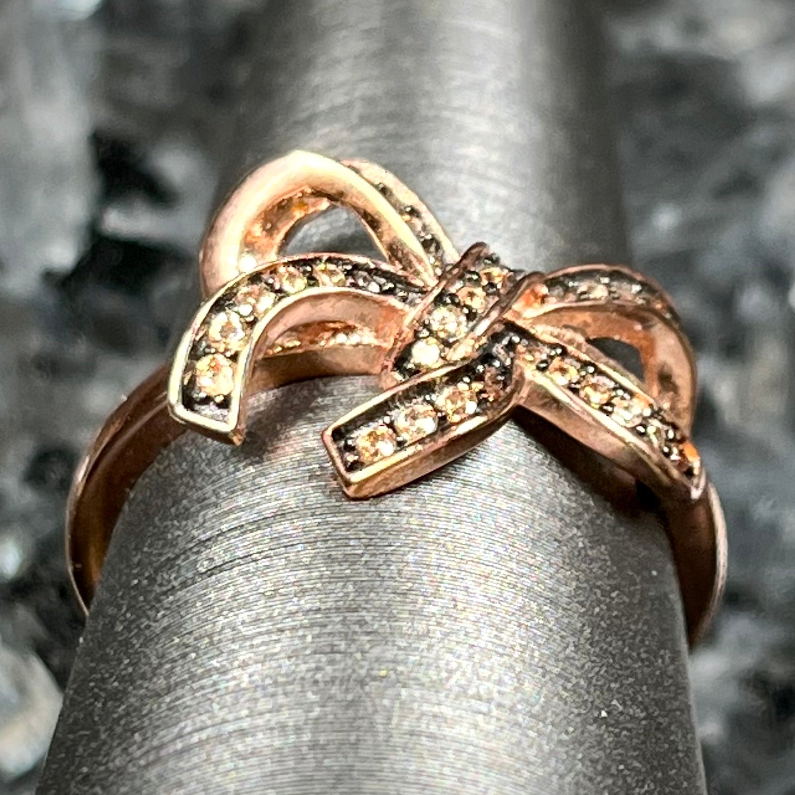 Rosy Bow Fashion Ring | Sterling Silver