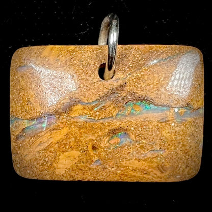 Pipe Boulder Opal Pendant #28