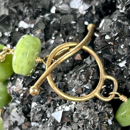 Labradorite and Jade Necklace