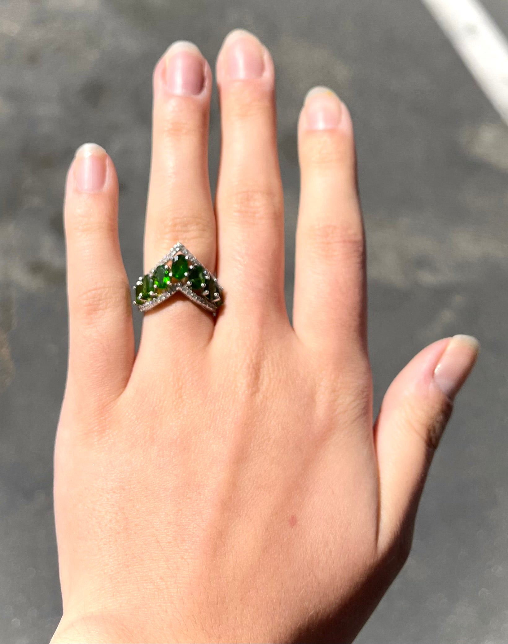 Chrome diopside hot sale rings jtv