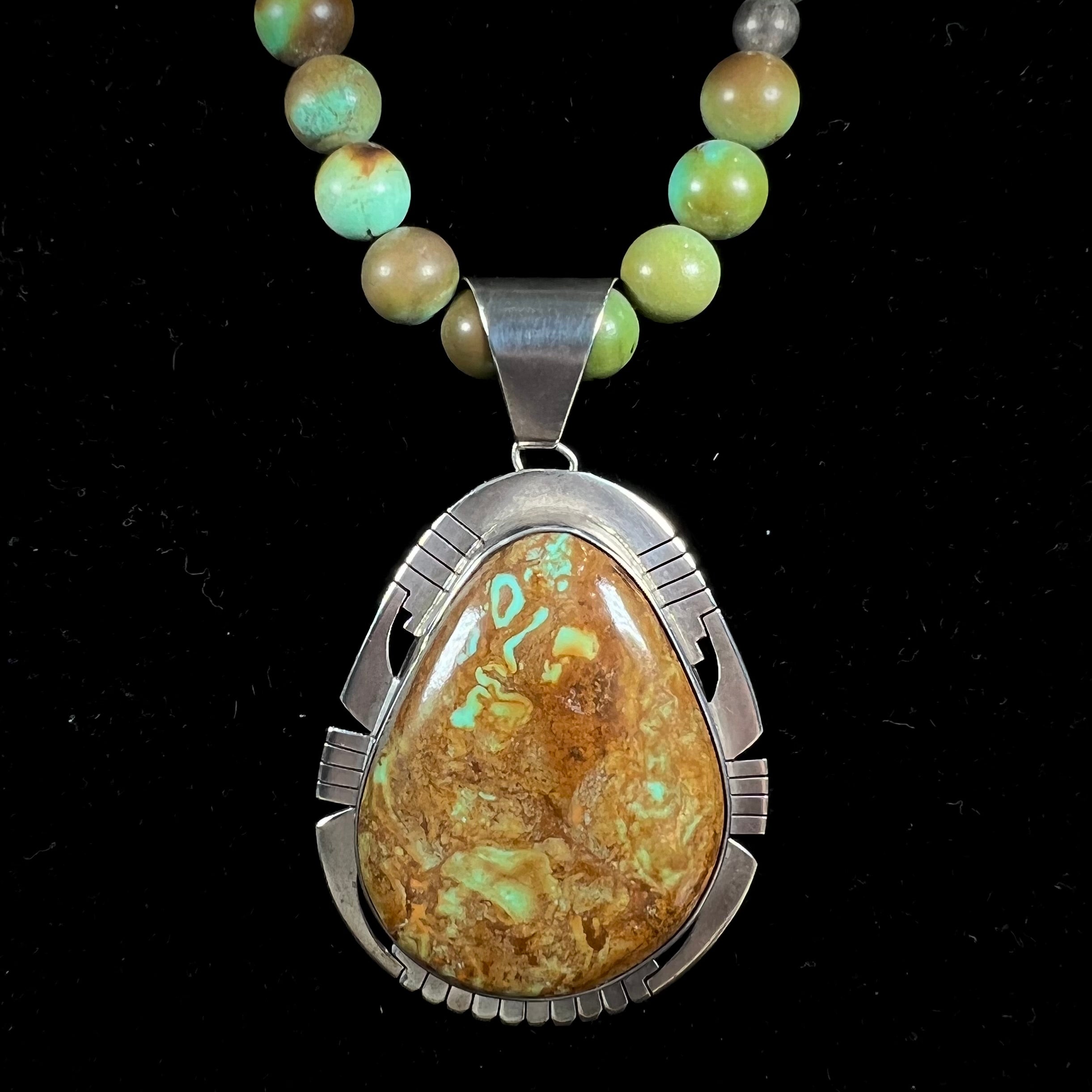 Blue & Green Turquoise w Navajos – Twisted Mountain Boutique