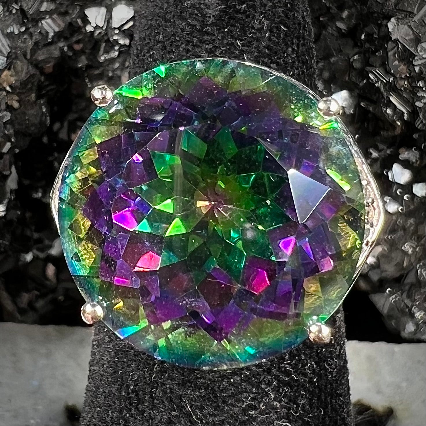 Mystic Topaz Cocktail Ring | Sterling Silver