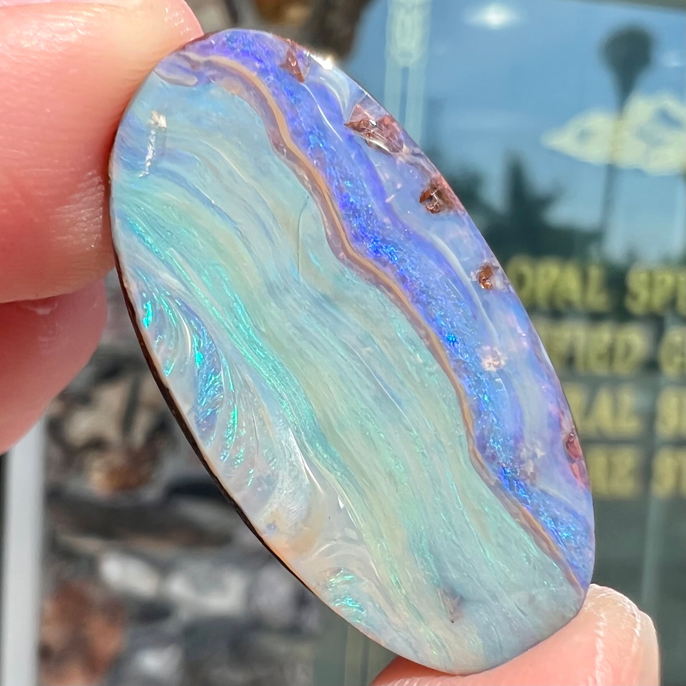 Opal boulder 26.95 carats - pendant cabochon natural stone - Australia // Ref high quality F97