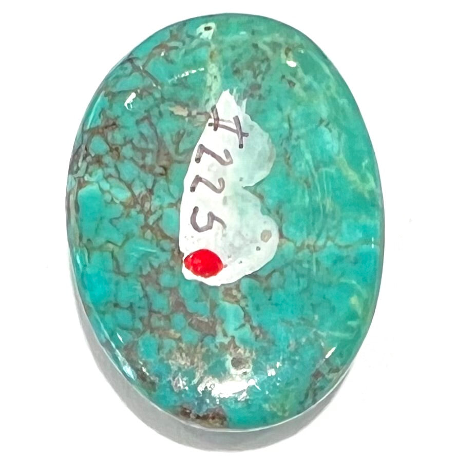 Tyrone Turquoise. authentic Turquoise Cabochon. New Mexico Turquoise. 21.4 Carats. Old Stock. American Turquoise.