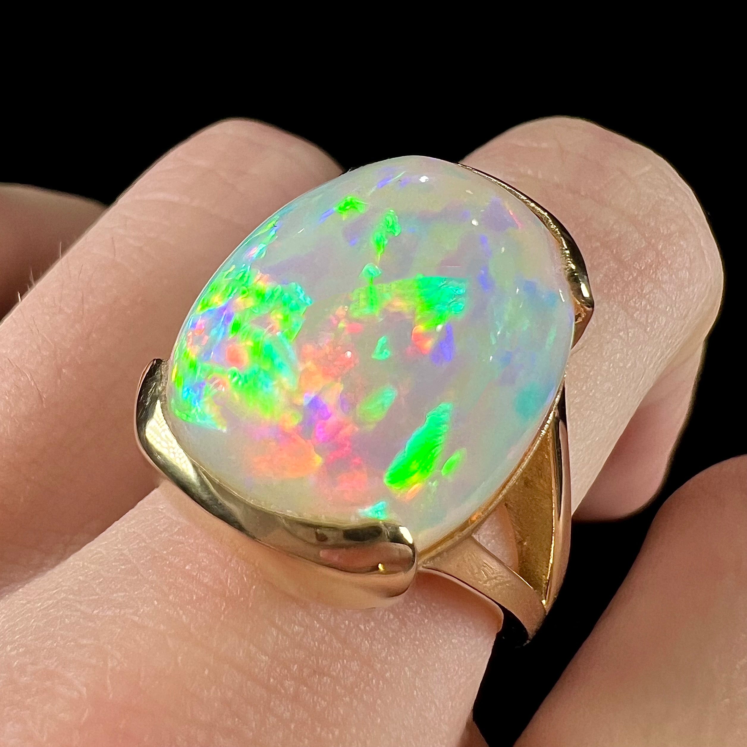 green swiss opal natural stone men ring sterling silver 925 stunning g –  Abu Mariam Jewelry