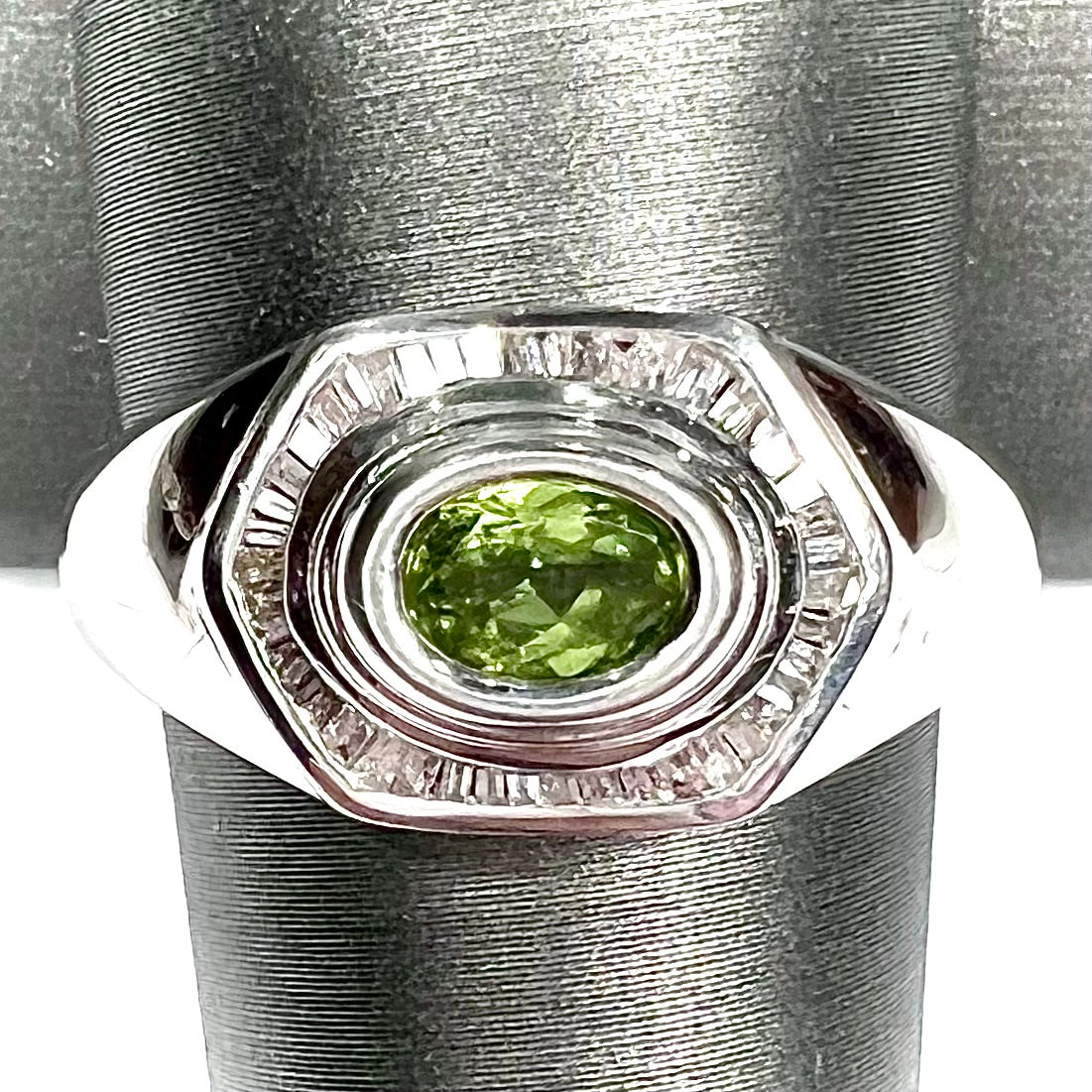 White Black Diamond Ring for Men in Sterling Silver 0.70ct 490324