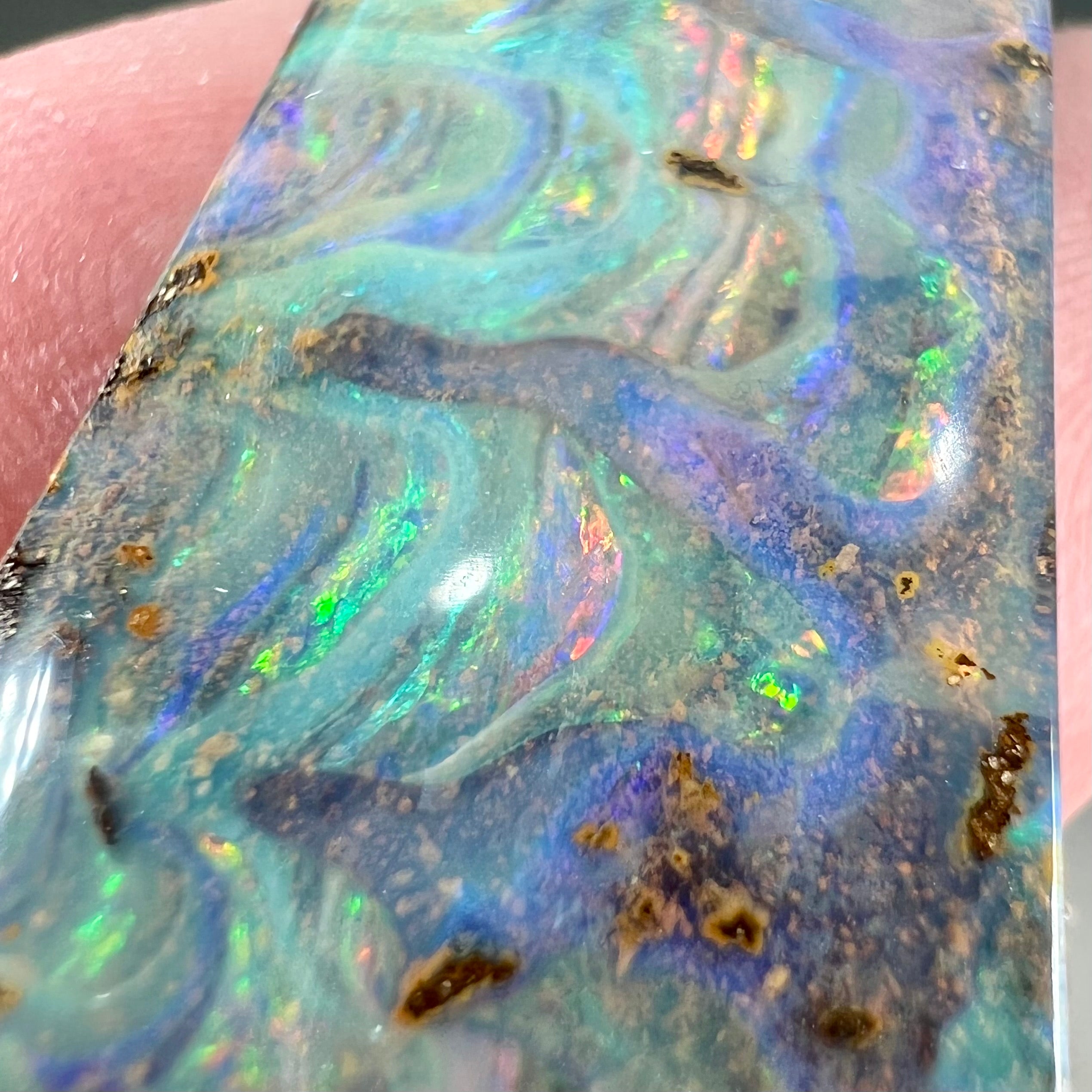 Rainbow BOULDER OPAL in Matrix from Australia, Small Natural Piece ✧ Ethically Sourced Crystal from cheapest Solstice Stones