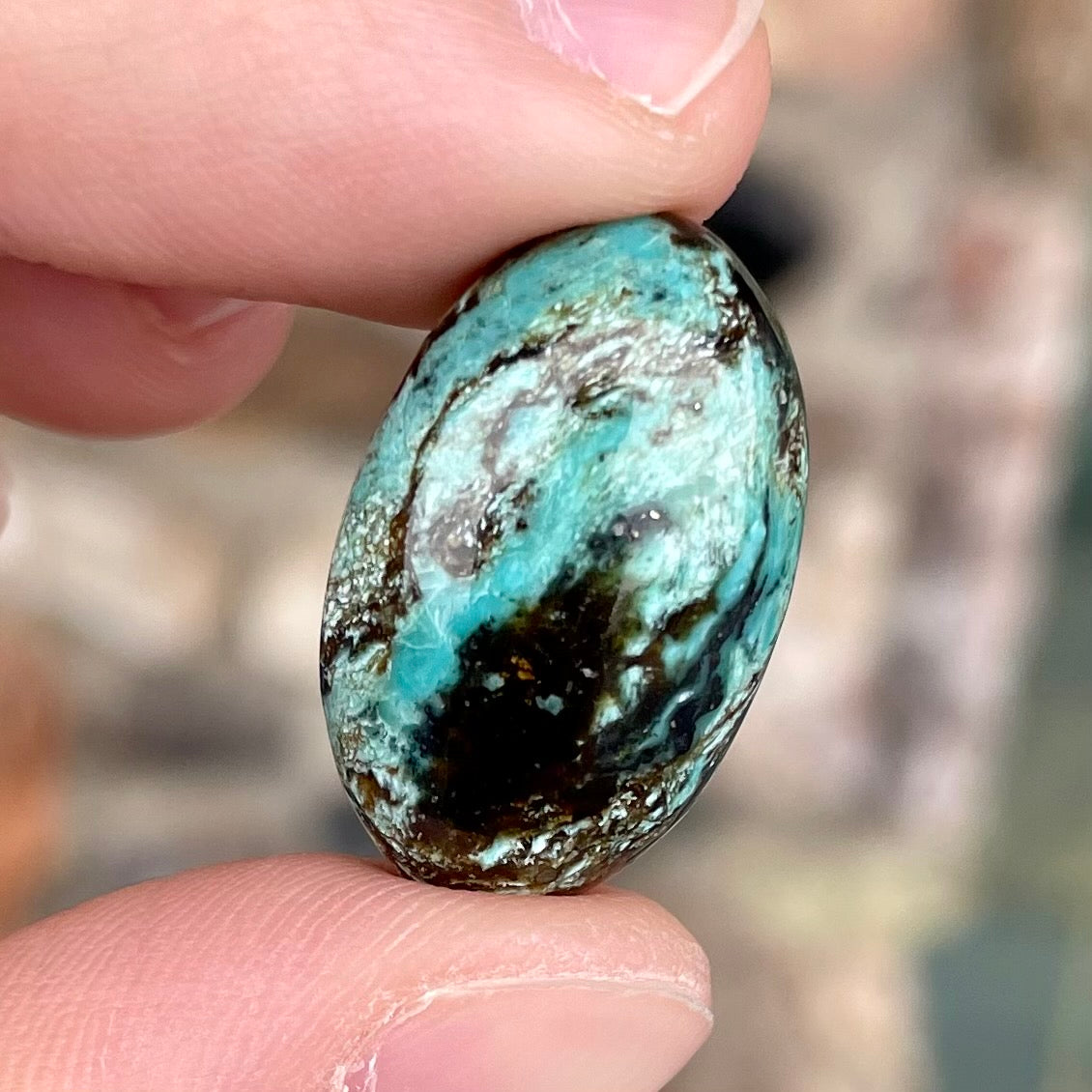 Royston Turquoise {RN2} Cabochon | Gemstone | newest Cab | Polished Stone