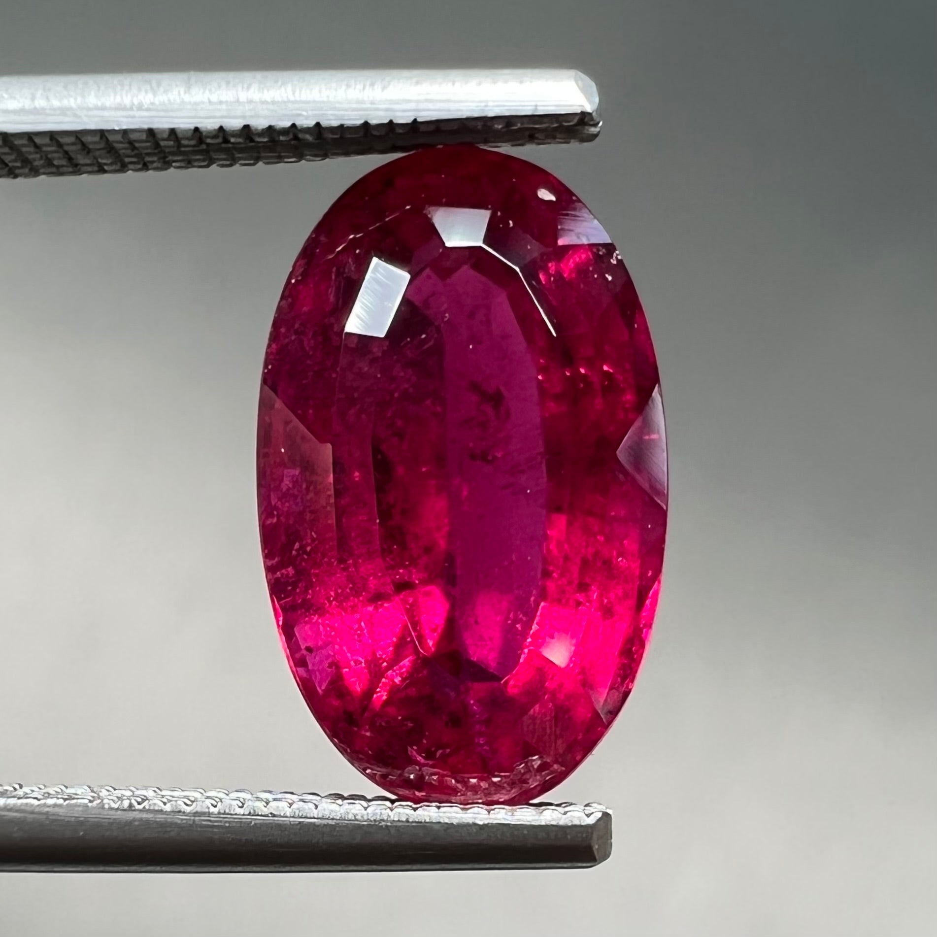 3.14ct Rubellite Tourmaline, Oval Cut