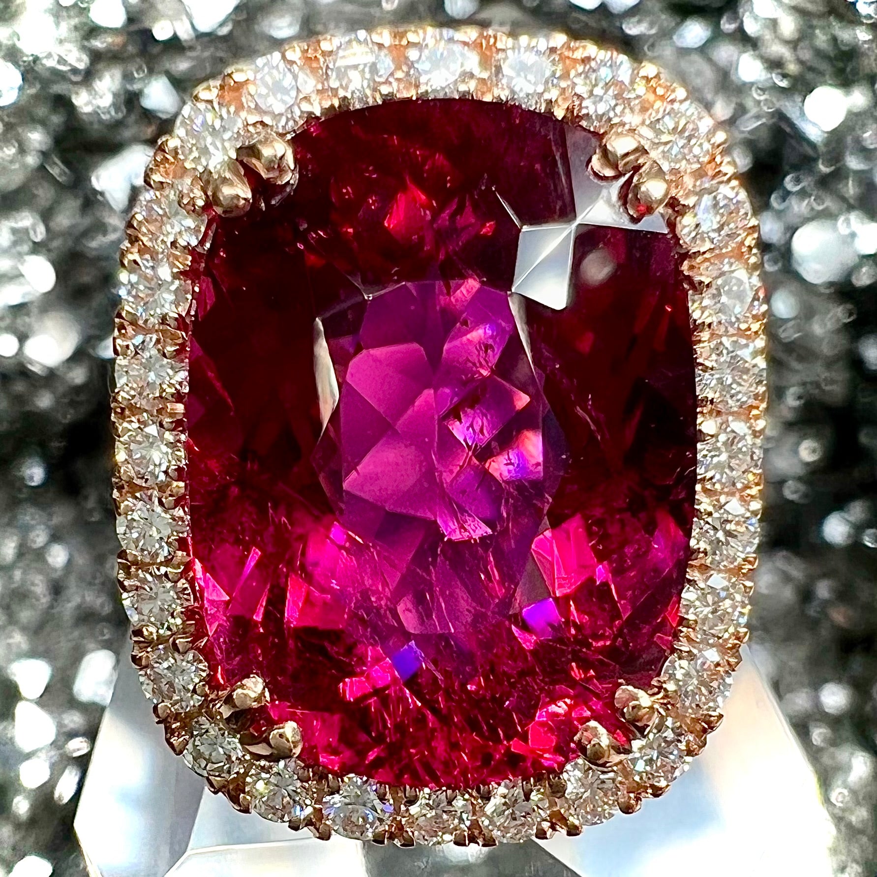 14.34ct Brazilian Rubellite Tourmaline Ring | Burton's – Burton's