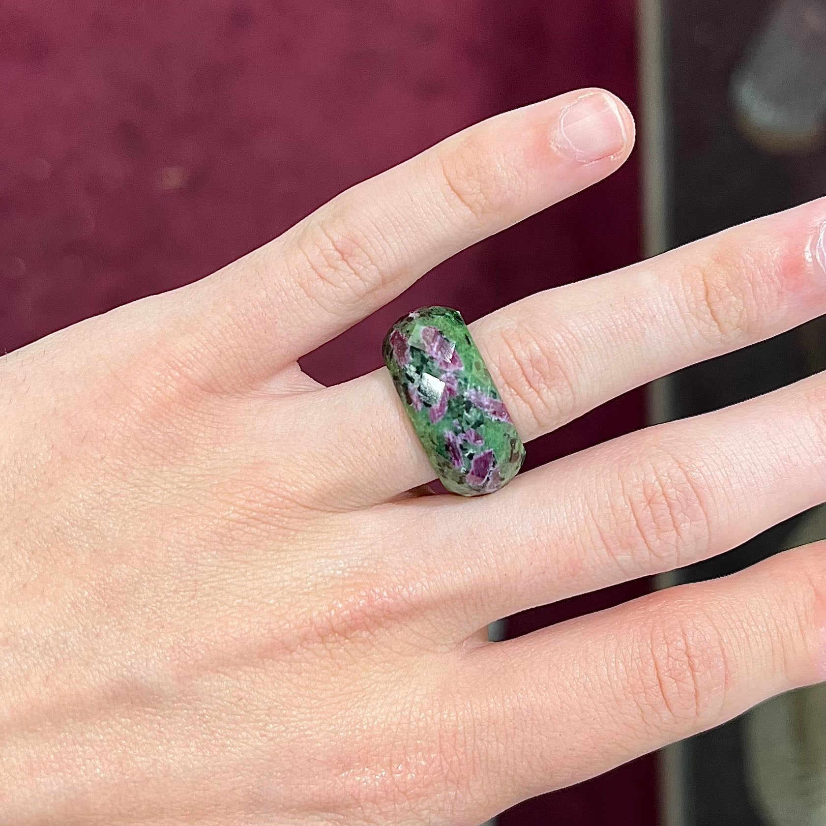 Ruby on sale zoisite ring