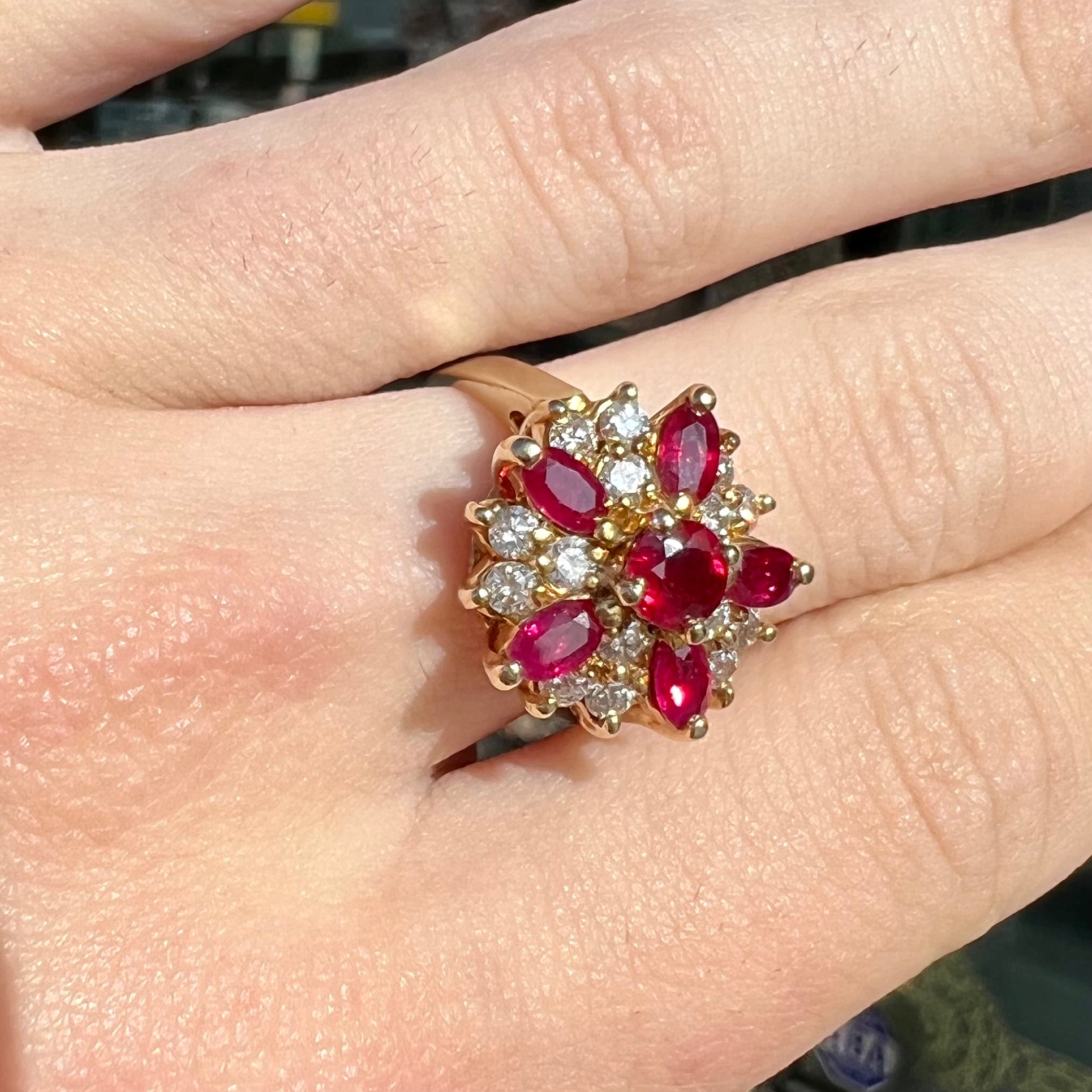 Gold ruby rings for shop sale