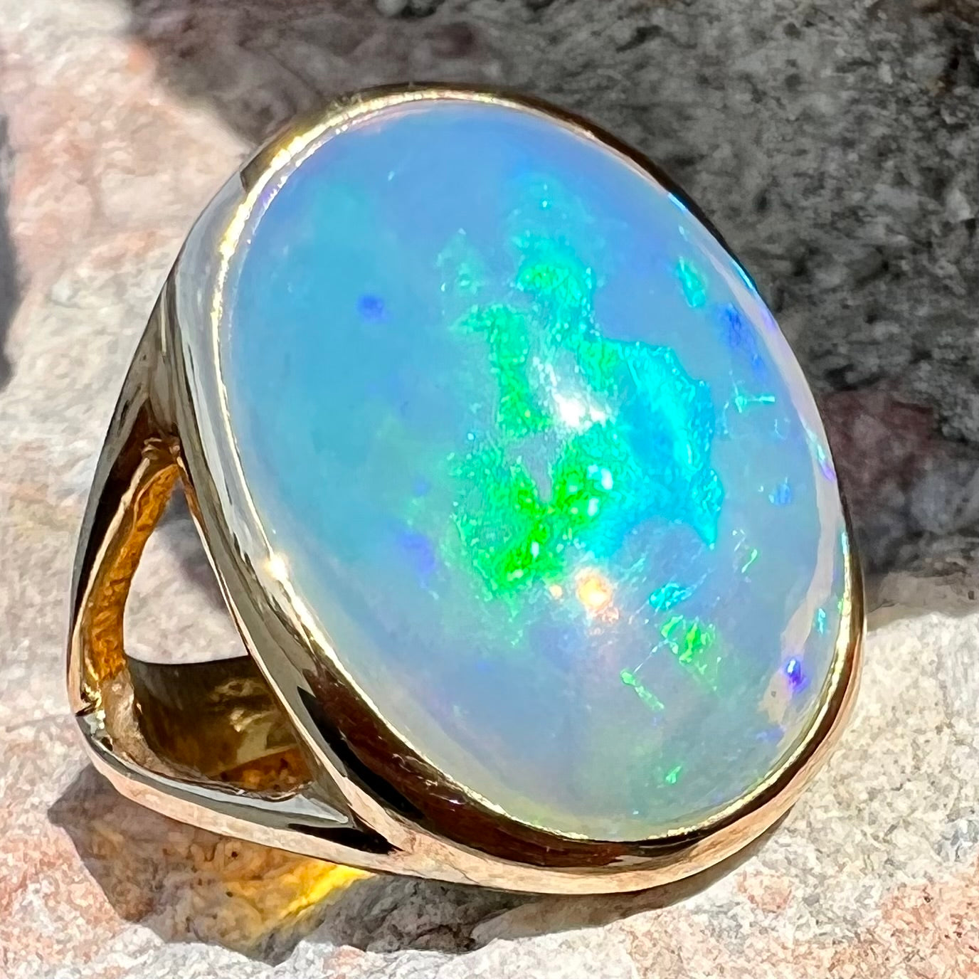 Queen Kimbaly | 16.83ct Magdalena Jelly Opal Solitaire Ring