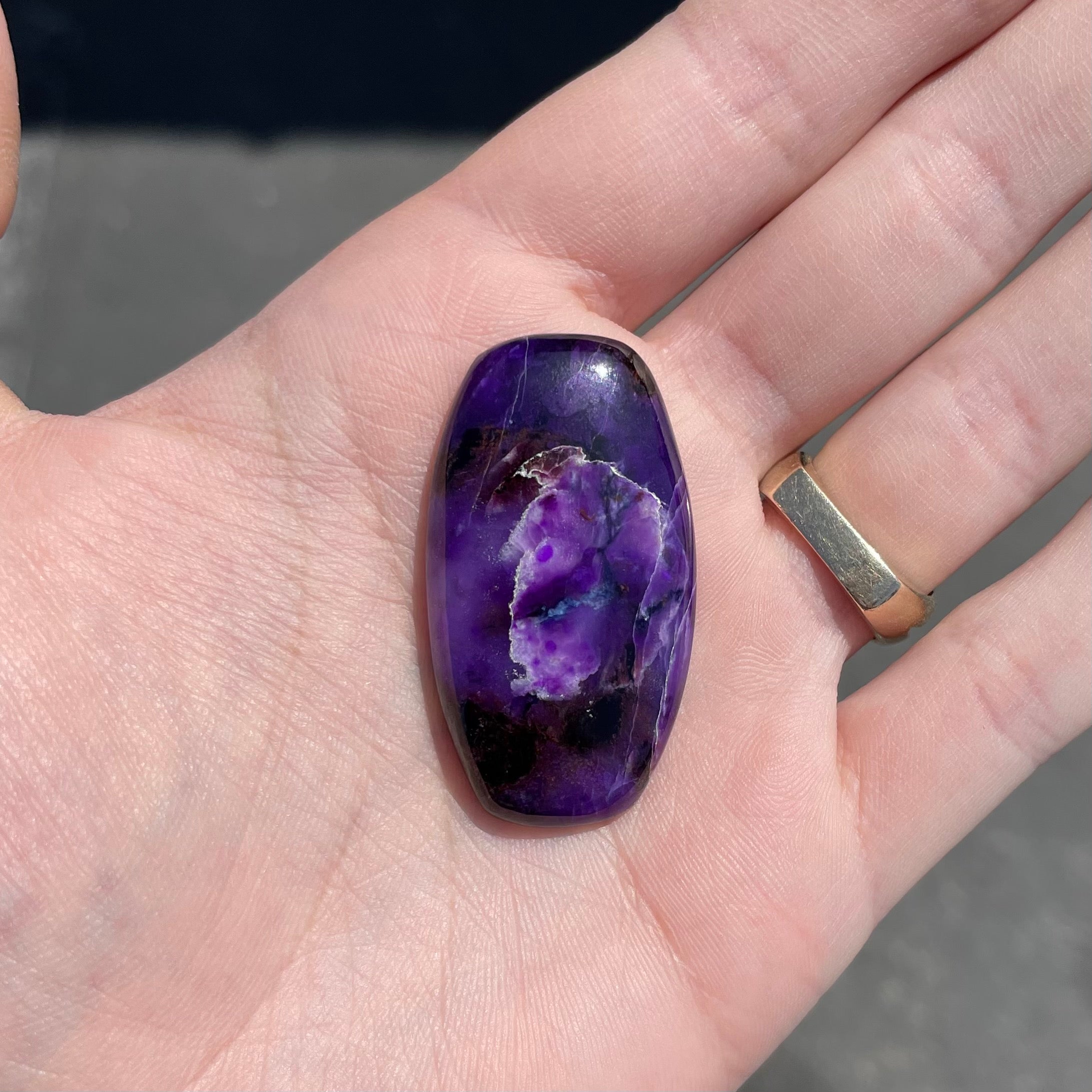 7ct offers Sugilite Cabochon | Natural Untreated Sugilite | Hand cut in California, USA by Pure Gems Minerals and Design |