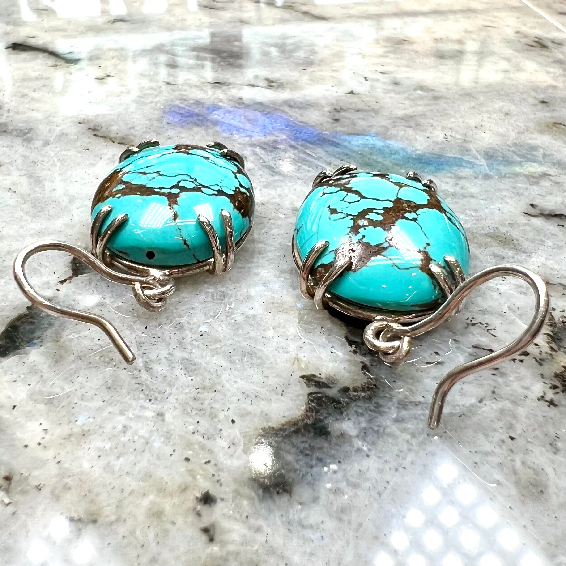 Turquoise & Pearl Earrings — Renaissance Jewelers