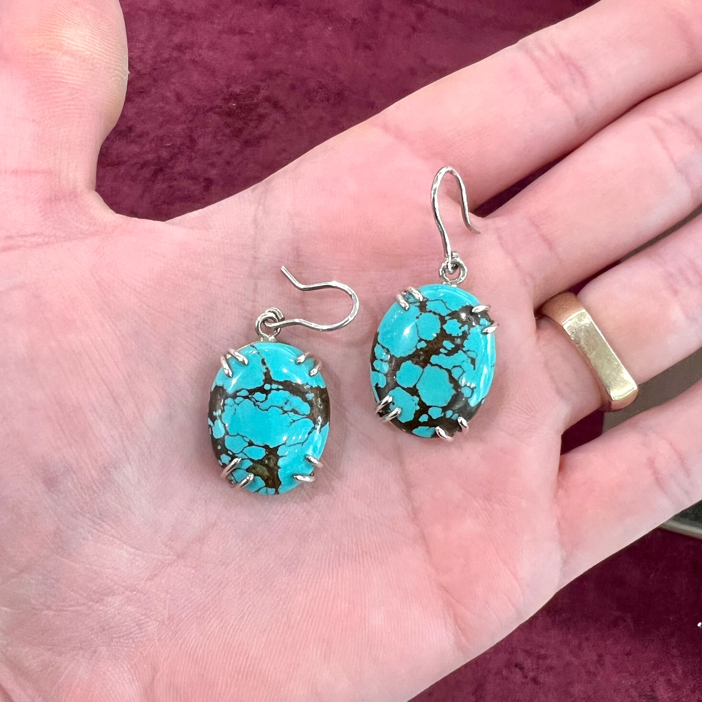 Moh Turquoise Flower Stud Earring - Shyle