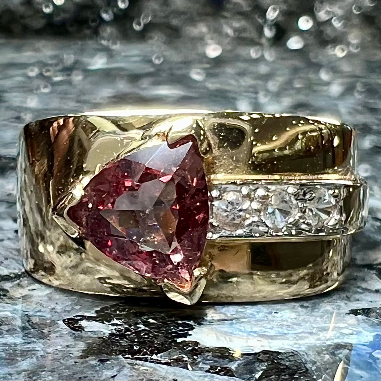 Tourmaline and deals sapphire ring